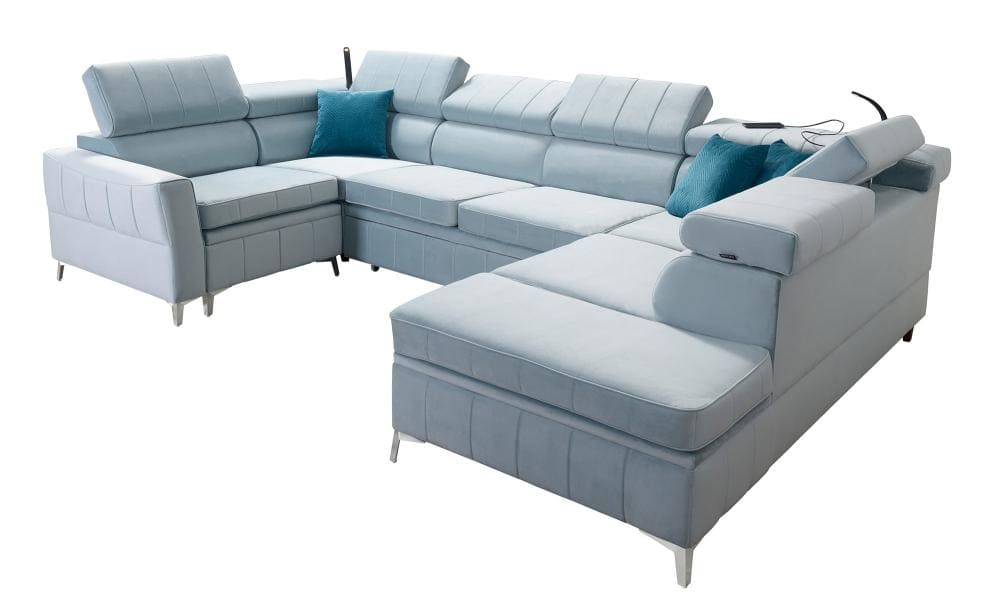 Bartez lyseblå set fra siden